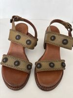 Sandalen Zoe Leder Oliv gr. 38