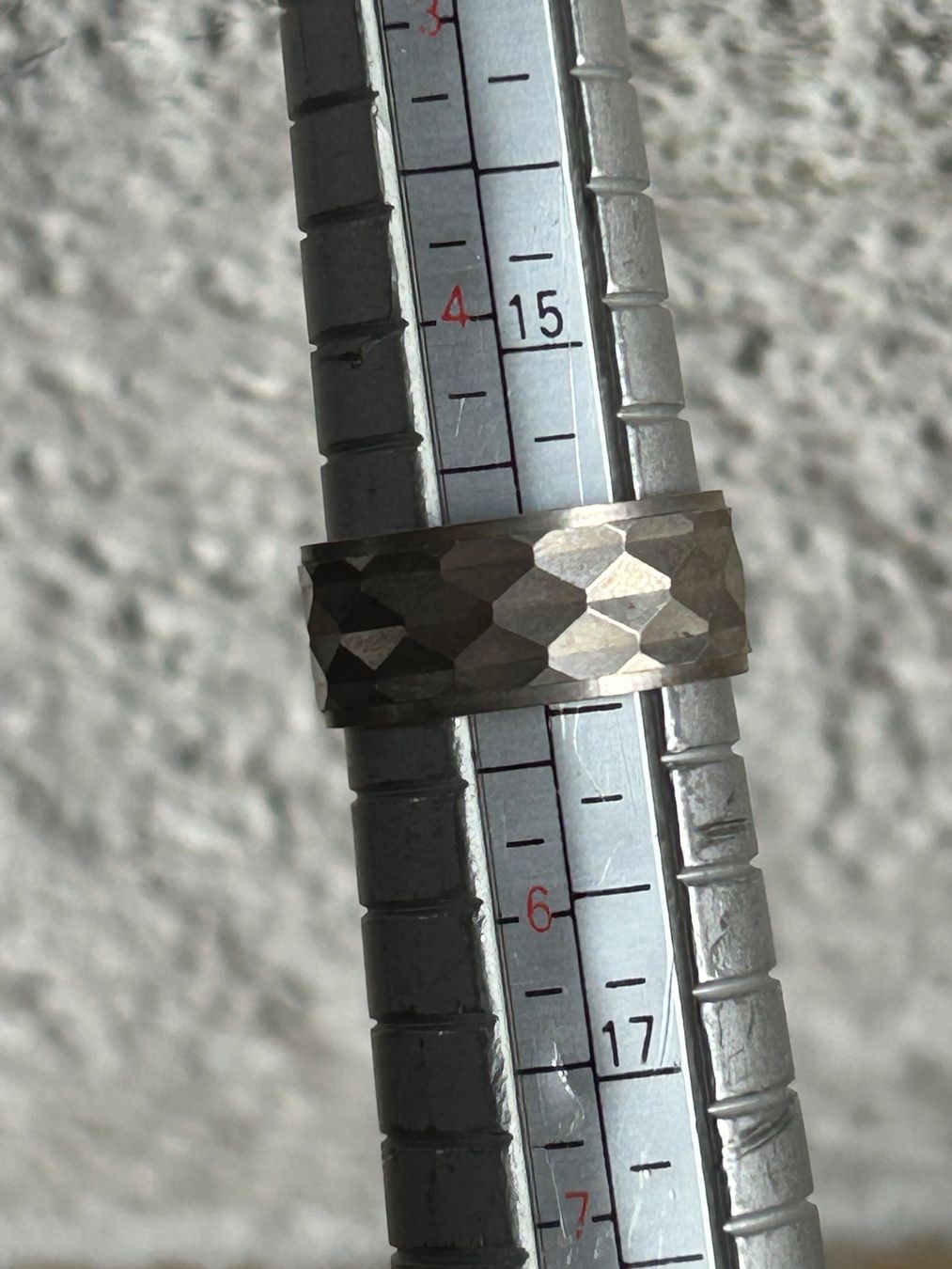 Anelli: Hammer Schlag Ring Silber (Grösse 50) – Usato da Laufen venduto da belleskulptur 5