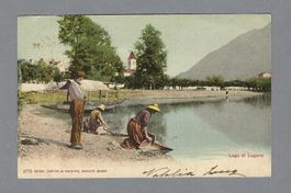 1901, LAGO DI LUGANO, LAVANDAIE
