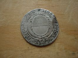 (Z3) Fribourg 7 Kreuzer 1787 plié