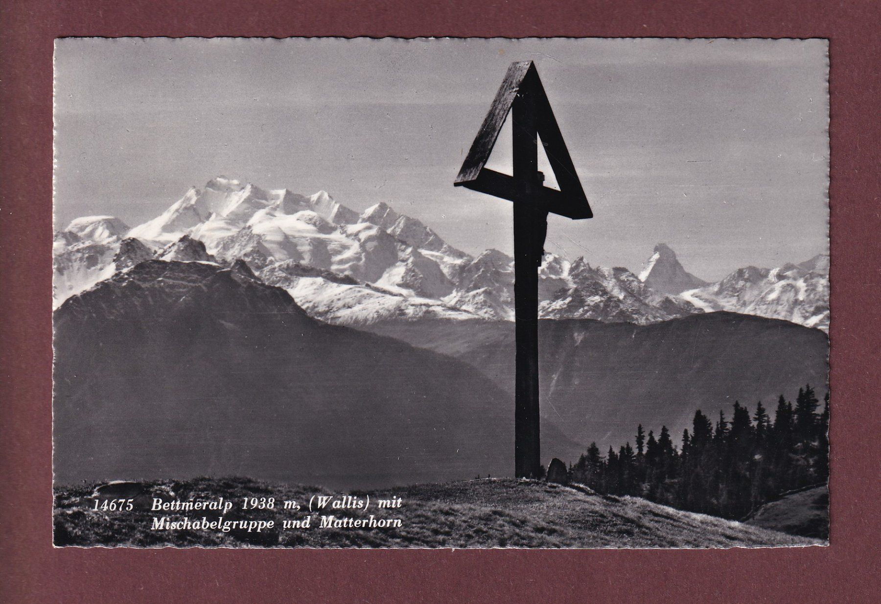 Cartoline postali: BETTMERALP - Mischabelgruppe - 1967 – Usato da Pully venduto da nicecards