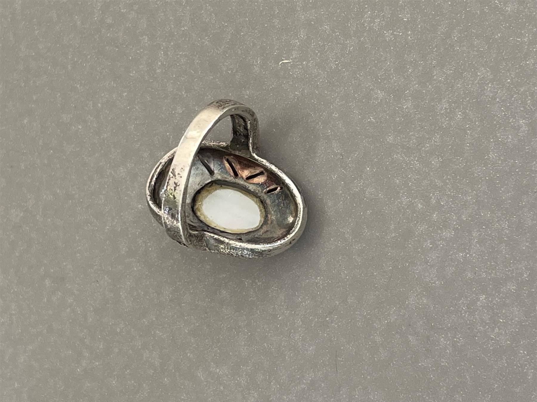 Anelli: ART DECO Perlmutt Markasiten Ring Rg57 – Usato da Basel venduto da gretchen03 5