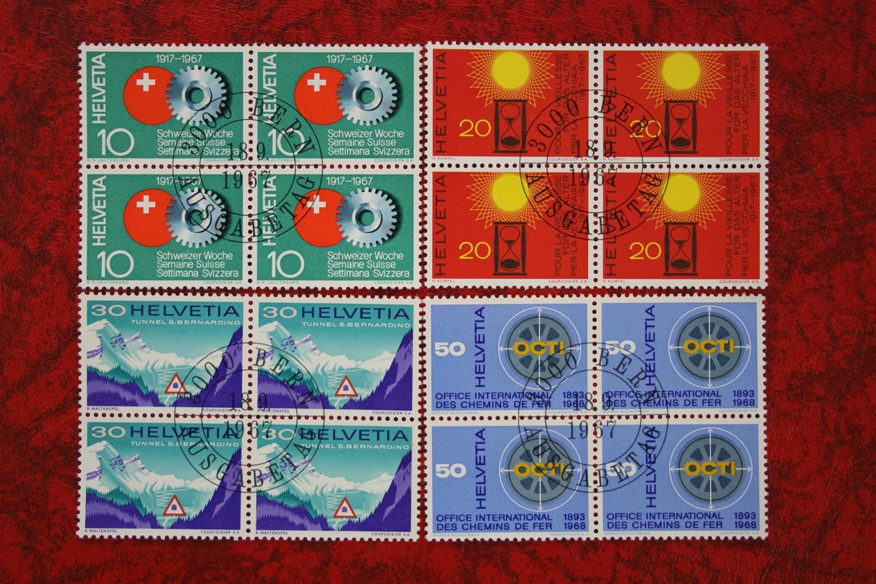 Tutti i francobolli: 1967: 449 - 452 Et. mit Gummi – Nuovo (secondo la descrizione) da Deitingen venduto da Lglobi