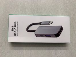 Adapter 3 in 1 USB-C auf HDMI, USB A, USB C