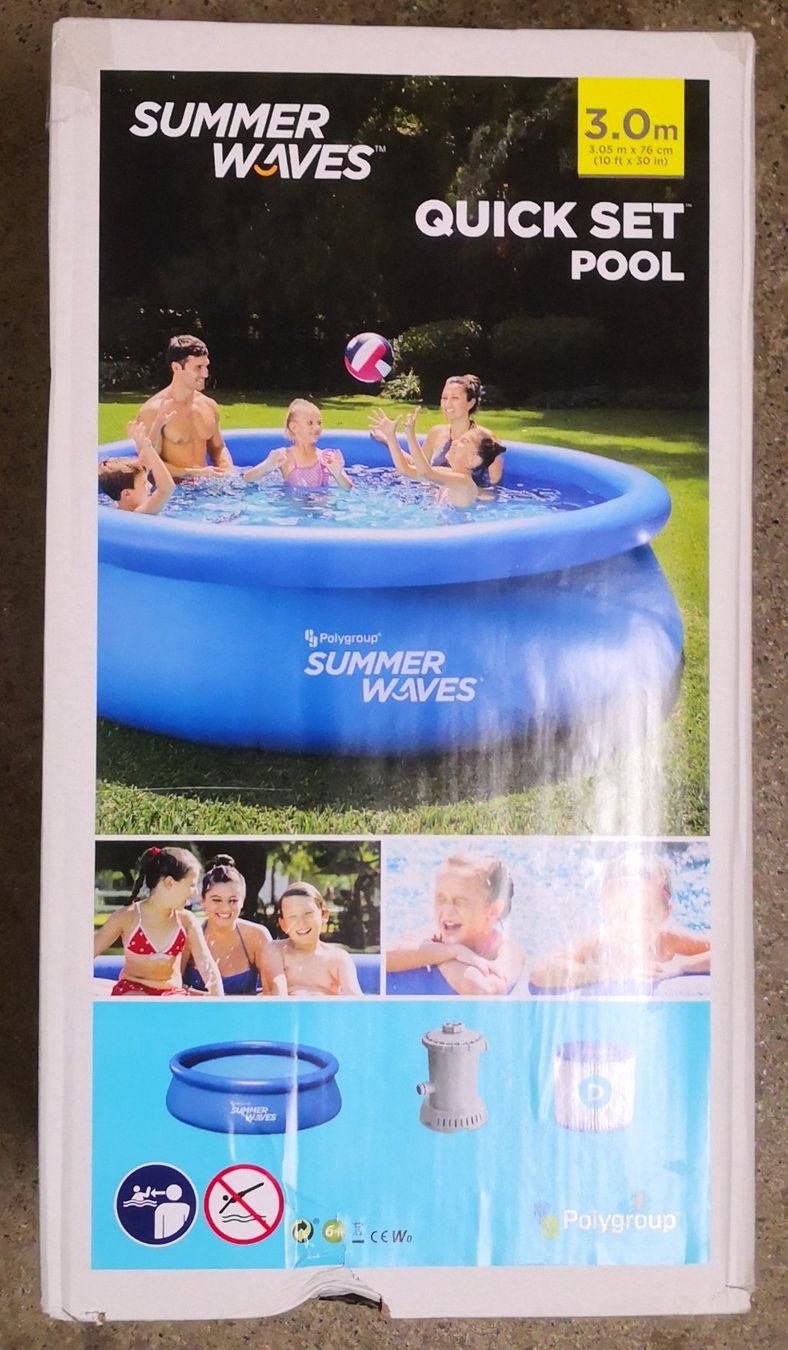 Schwimmbad: Polygroup Summer Waves Pool – Gebraucht aus Ibach von