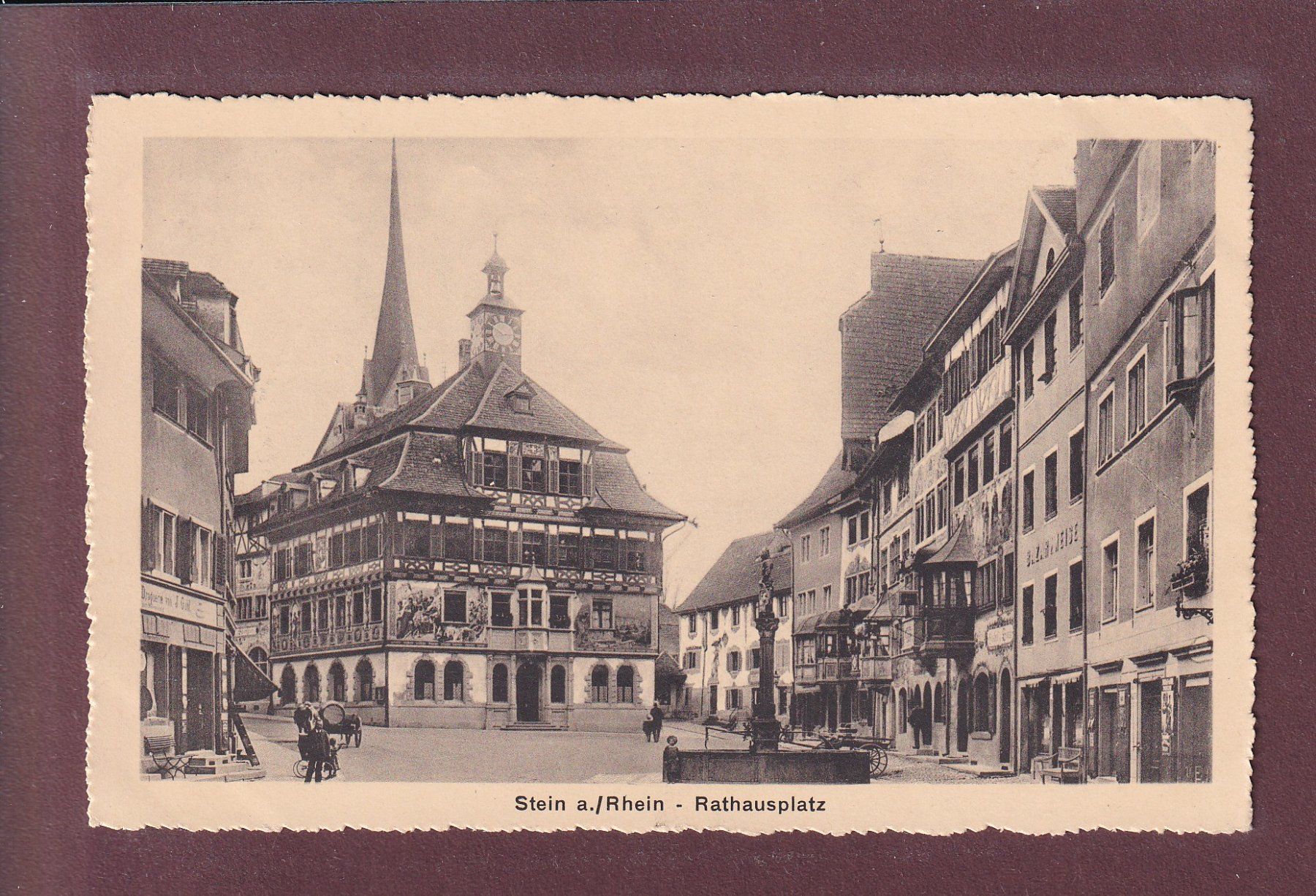 Ansichtskarten: STEIN AM RHEIN - Rathausplatz – Gebraucht aus Pully von nicecards