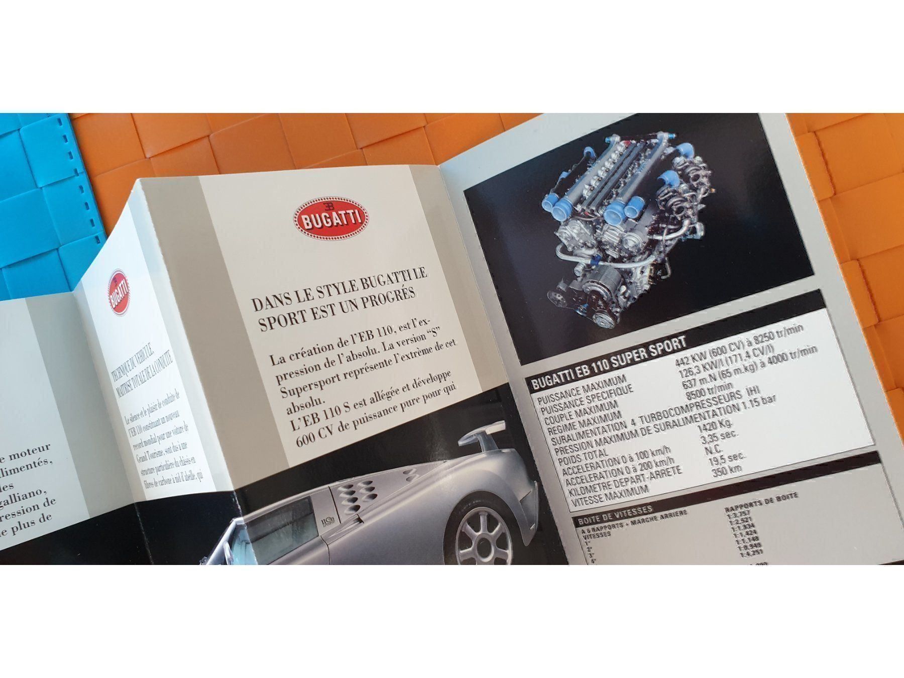 Riviste & Magazine: BUGATTI EB 110 - Prospekt / Catalogue – Usato da Viganello venduto da CARLiteratur 5