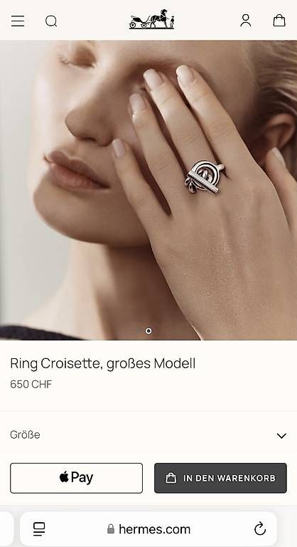 Hermès Anelli: Hermès Ring Croisette - Must have ! – Usato da Uitikon Waldegg venduto da lux4you 2