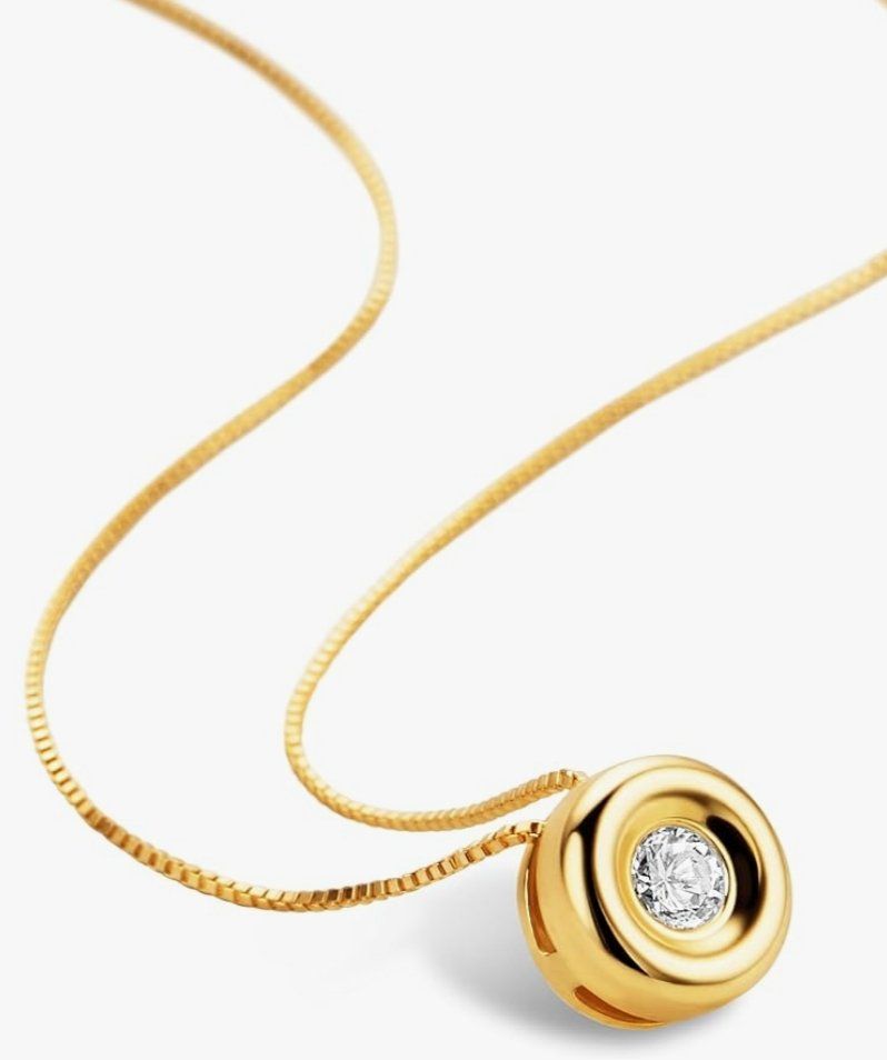 Catenine: 18K Gelbgold Halskette mit Diamant – Nuovo e nell'imballaggio originale da Hemmental venduto da Goldwelt 3