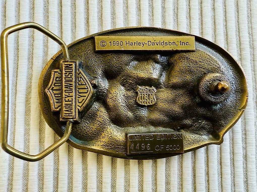 Fibbie per cinture: Harley-Davidson Gürtelschnalle Vintage  – Usato da Mettlen venduto da Bootsbau0 1