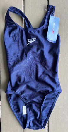 Badekleid Speedo Mädchen, Gr. 140, blau