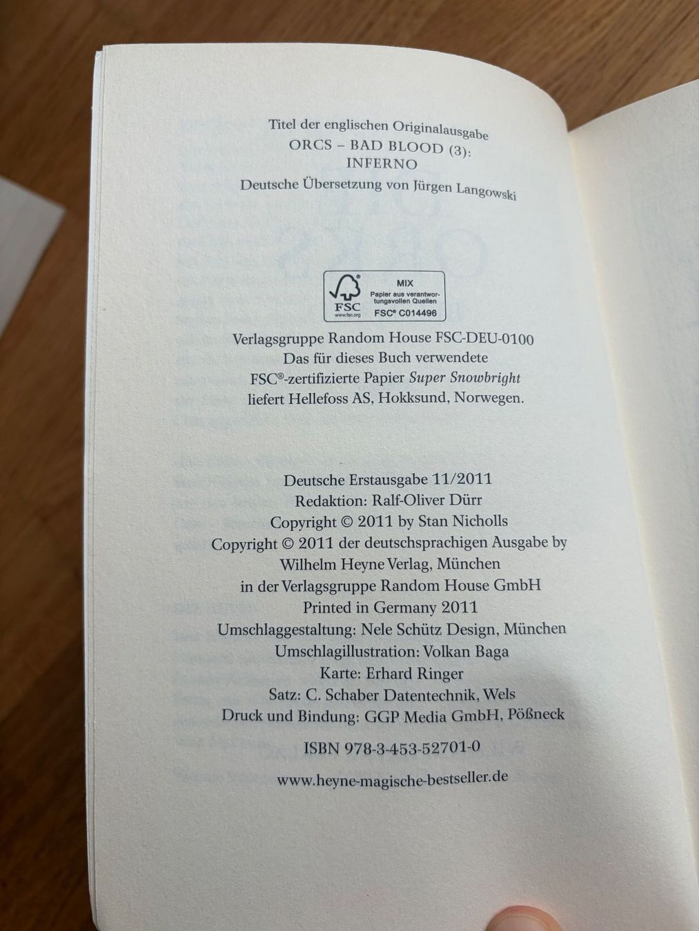 Libri: Die Orks - Blutjagd – Usato da Glattpark(Opfikon) venduto da qantas_39 2