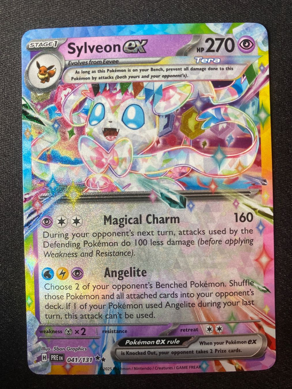 Pokémon Carte collezionabili: Sylveon ex 41 - Feelinara ex - Prismatic Evolutions - EN – Nuovo (secondo la descrizione) da Hausen AG venduto da Shrade