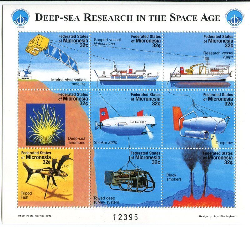 Tous les timbres: Block "U-Boote". Mikronesien – Neuf avec emballage d'origine à Basel par Butsch5
