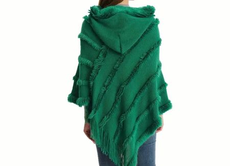 stilvoller und eleganter Kapuzen-Schal-Poncho 1 Size