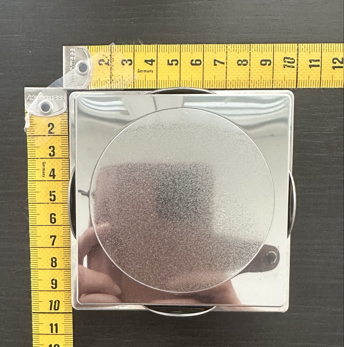 Untersetzer: 6 Edelstahl Glasuntersetzer mit Halter – Gebraucht aus Münsingen von Innchen 5