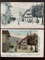 SOUVENIR DE COUVET (VAL-DE-TRAVERS) Grande rue animée 1902