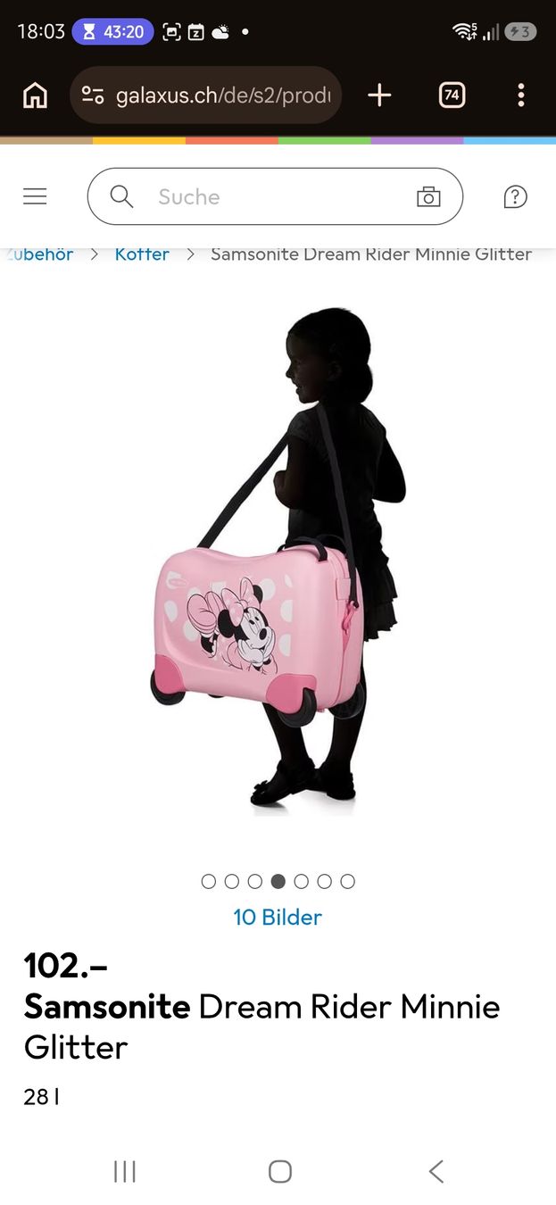 Samsonite Valigie: Samsonite Kinderkoffer Minnie Mouse – Usato da Steinmaur venduto da DS89 3