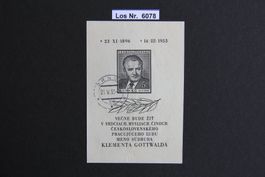 Sonderblock Ceskoslovensko 1953                     Los 6078