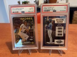 6 MLB Karten - Merrill, Witt Jr., Anderson - alle PSA 6-10