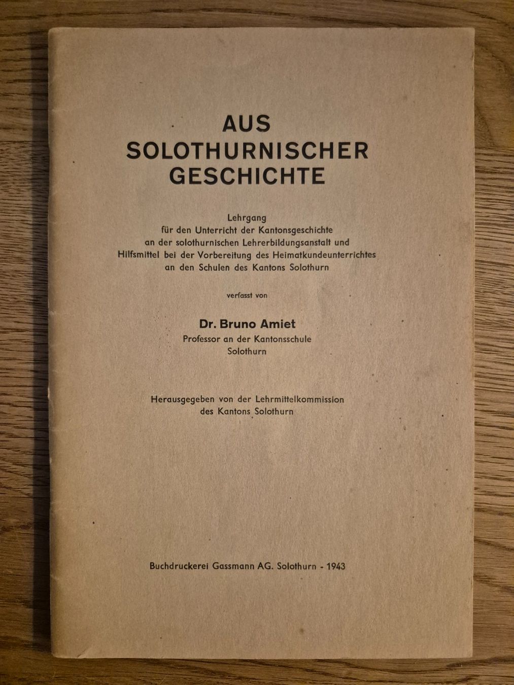 Libri: Aus solothurnischer Geschichte – Usato da Balsthal venduto da Jamamoegg