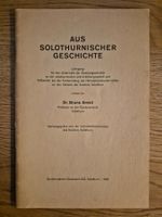 Aus solothurnischer Geschichte