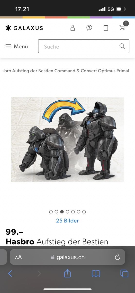 Hasbro Statuette: Optimus primal command and control – Nuovo e nell'imballaggio originale da Zürich venduto da Sashkica 2