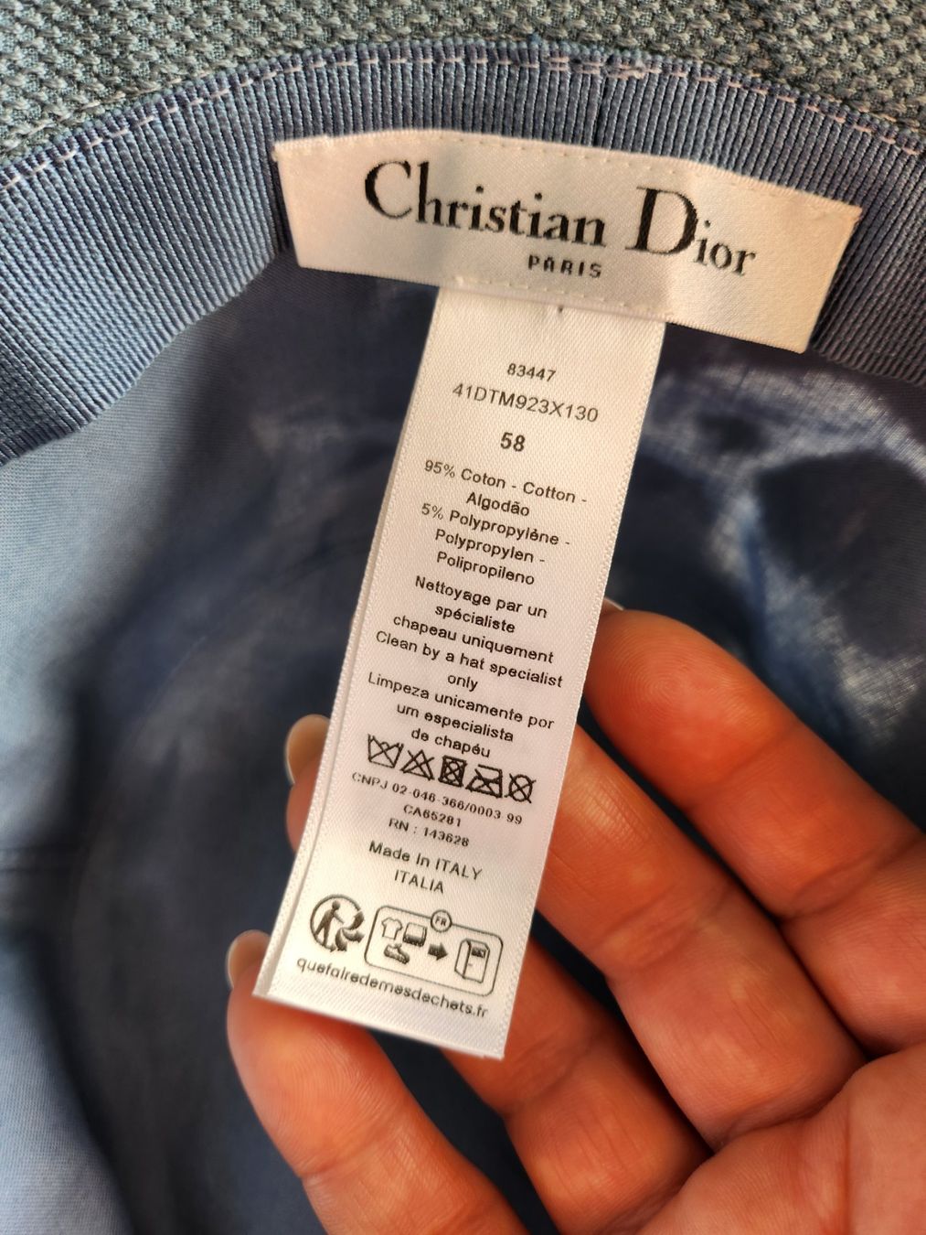 Dior Copricapi, berretti & cappellini: "Dior" Hut. Gr 58 – Nuovo (secondo la descrizione) da Dietikon venduto da Oxana01 4