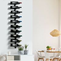 Weinregal aus Metall für 10 Flaschen