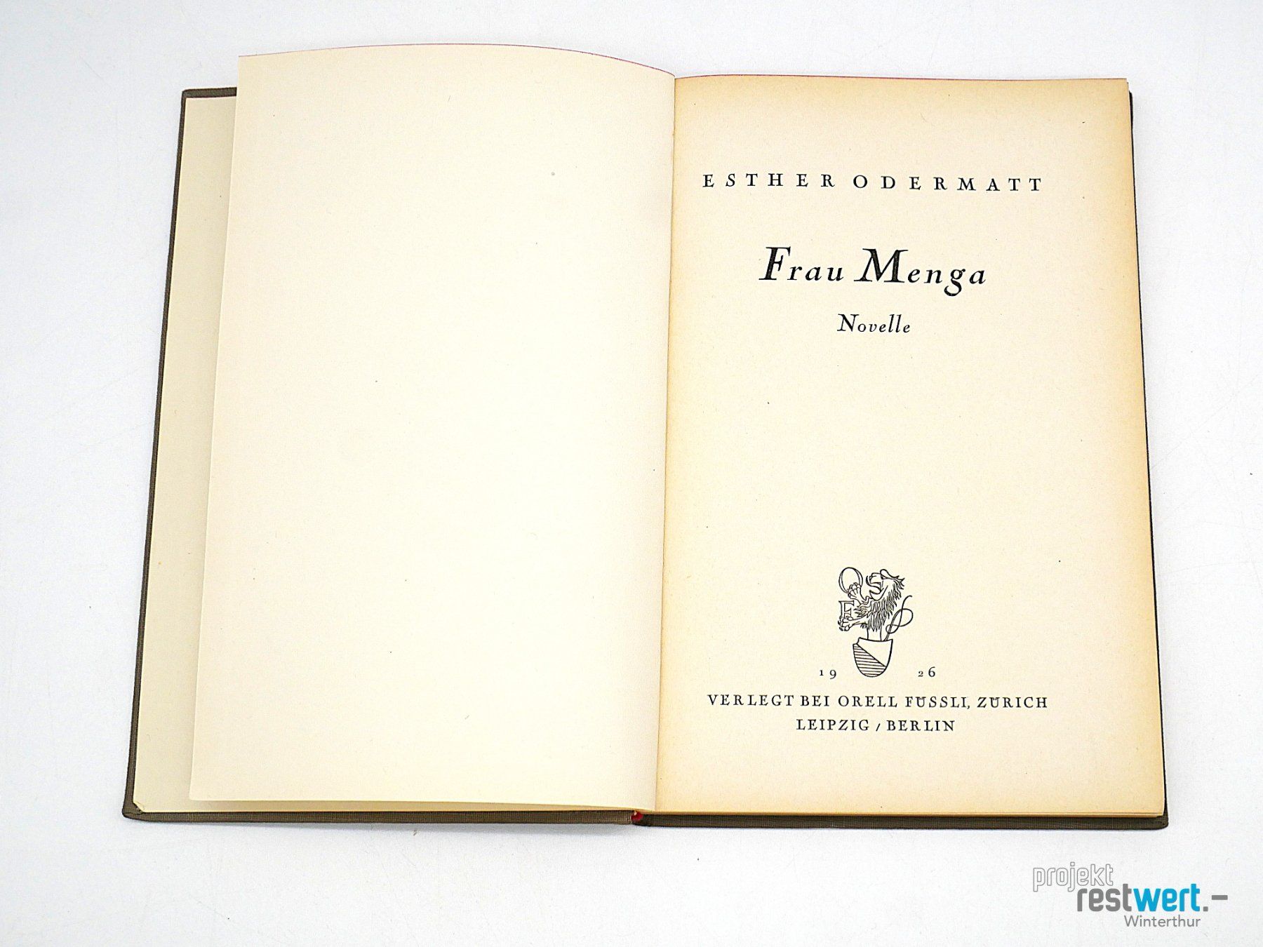 Libri: ESTHER ODERMATT - Frau Menga – Usato da Winterthur venduto da Restwert_Winterthur 1