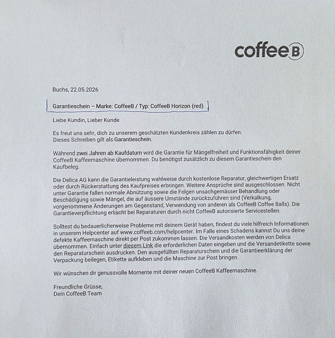 Coffee B Kaffeemaschinen & Espressomaschinen: KAFFEEMASCHINE "CoffeeB" ROT, MIT SORTIMENT KAFFEEBALLS – Neu und originalverpackt aus Rafz von Erzurum1 5
