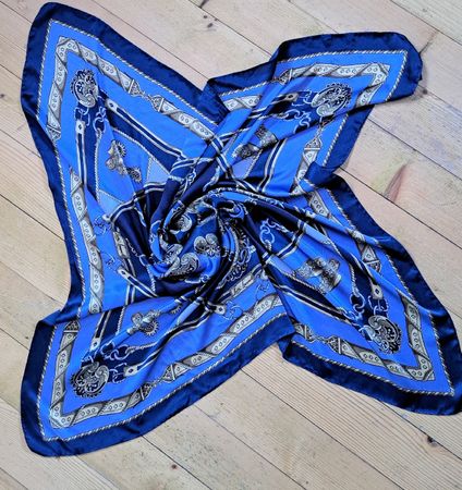 LUISA SPAGNIOLI Vintage Seidenfoulard Foulard Tuch Carré