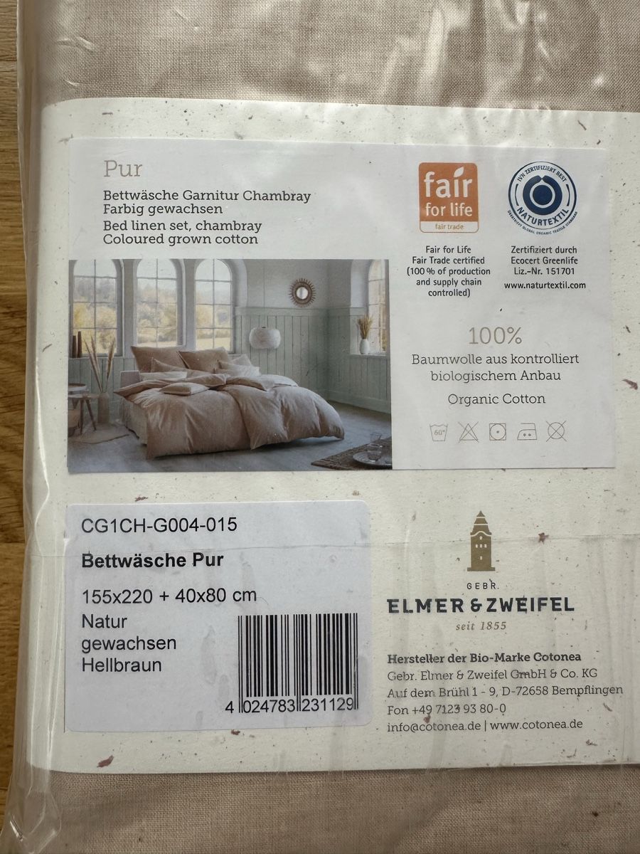 Biancheria da letto: Cotonea Bettwäsche Chambray 155x220 – Nuovo e nell'imballaggio originale da Bern venduto da Runnit 8
