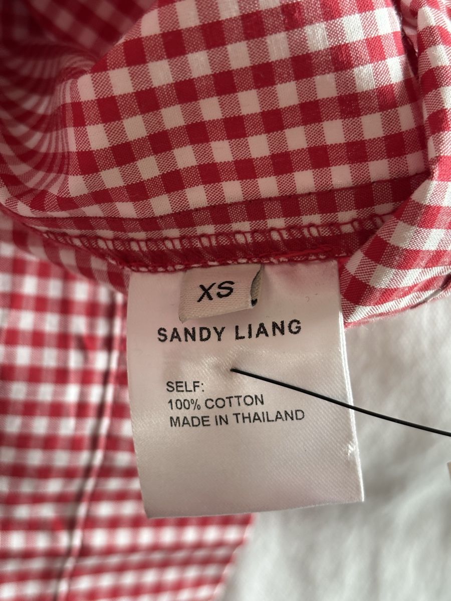 Vestiti: Sandy Liang kariertes Kleid rot – Usato da Winkel venduto da Zimtguetzli 7