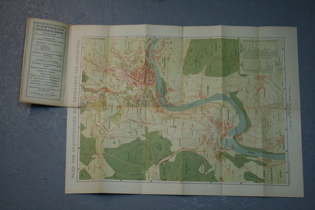 Cartine & Atlanti: Schaffhausen, Plan der Stadt, sehr alt – Usato da Wettingen venduto da zibi137 4
