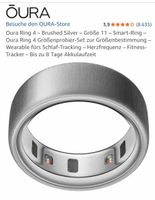 Oura Ring 4 Brushed Silver Groesse 11 Smart Ring