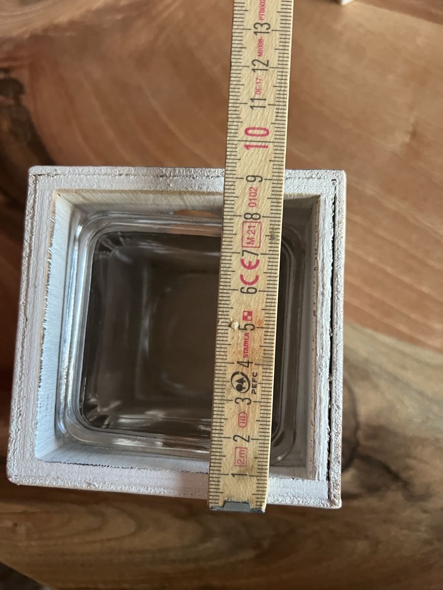 Tutte le decorazioni: Windlicht Shabby Chic aus Holz weiss – Usato da Derendingen venduto da Laubfleckerli 4