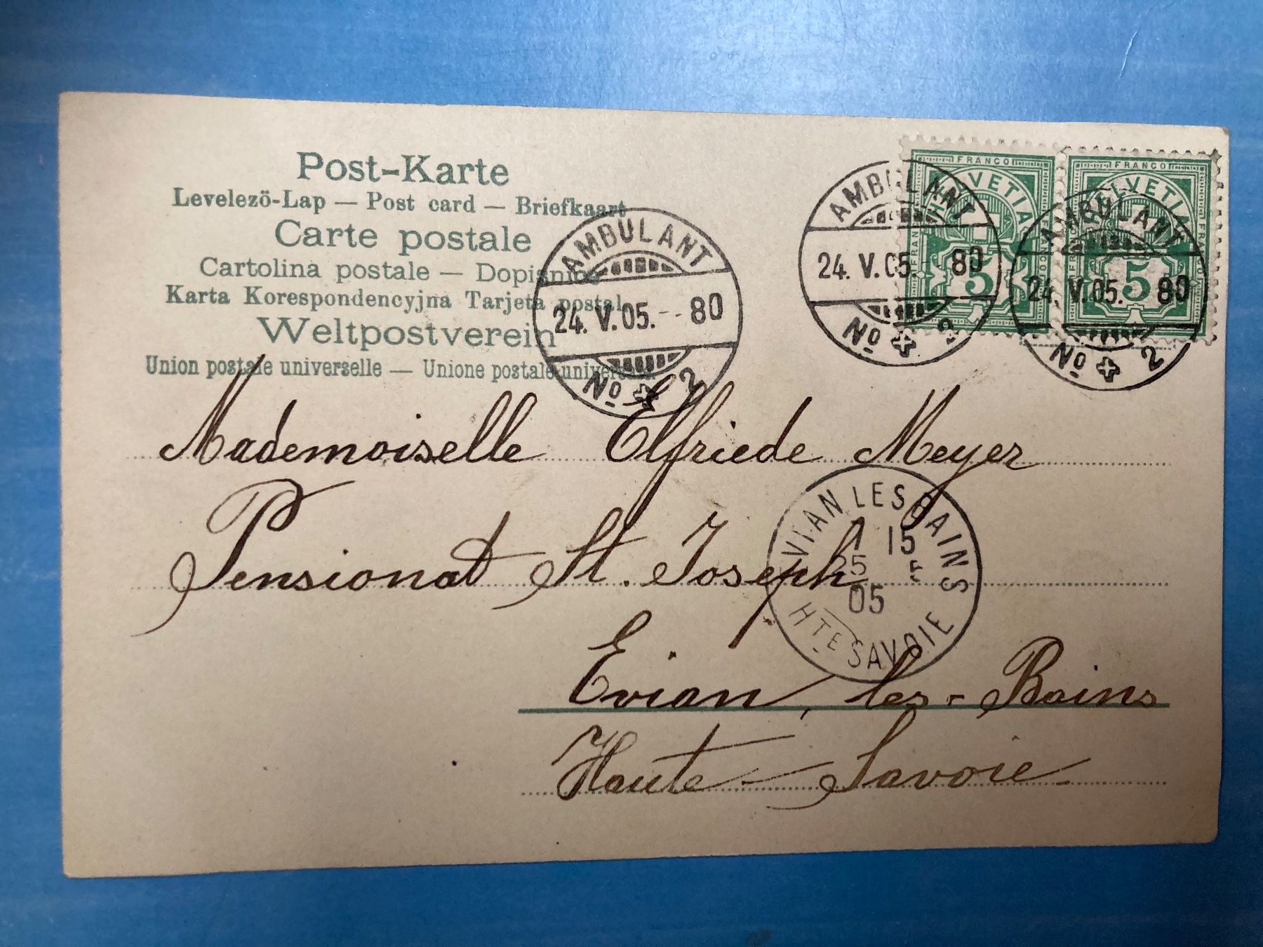 Cartoline postali: antike Postkarte 1905 - Katzen – Usato da zürich venduto da papalapa 1