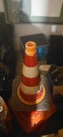 Verkehrskegel orange-weiss gebraucht 4 Stk.