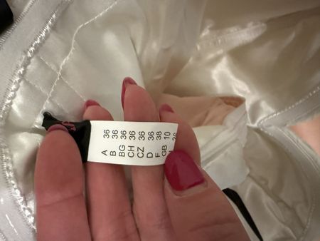 Abendkleid LASCANA weiss rosa trägerlos Grösse 36 gebraucht