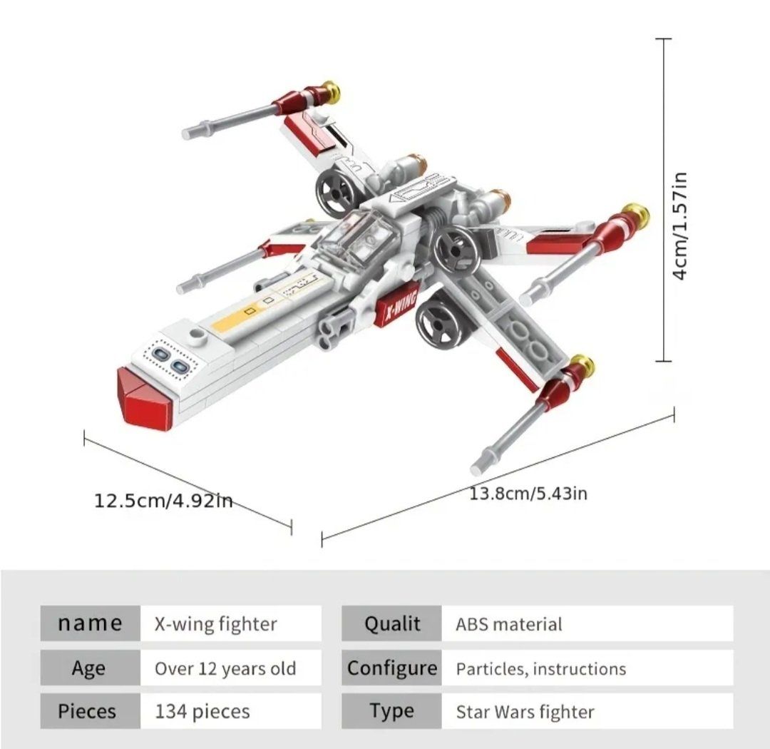 Kit di costruzioni: Blocs de construction X-Wing Fighter - 139 pce – Nuovo (secondo la descrizione) da St-Imier venduto da supernova21 1