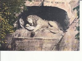Luzern Löwendenkmal ca. 1930, Camanini-Abegg