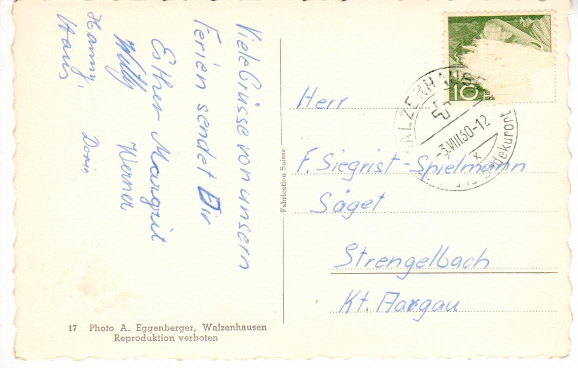Cartoline postali: Blick auf Walzenhausen – Usato da Wolhusen venduto da Curver9 1