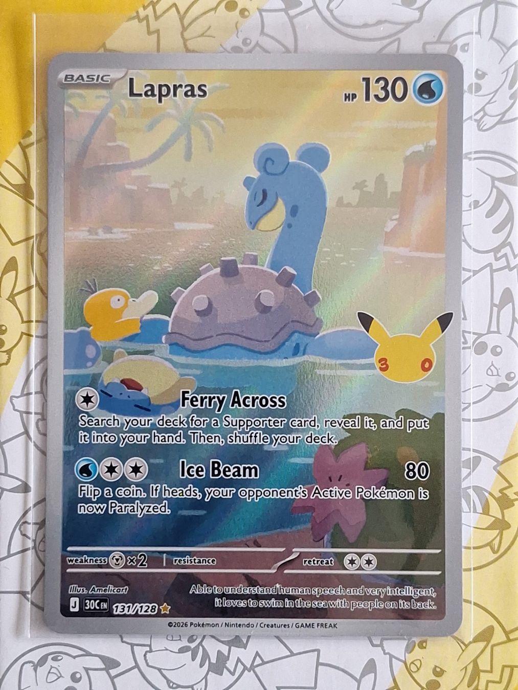 Pokémon Sammelbilder & Trading cards: Lapras - 30th Celebration – Gebraucht aus Altstätten SG von GGsGameshop