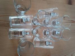 12x 1903-1978 Cue Suisse dea Wagons Restaurants Shotglas