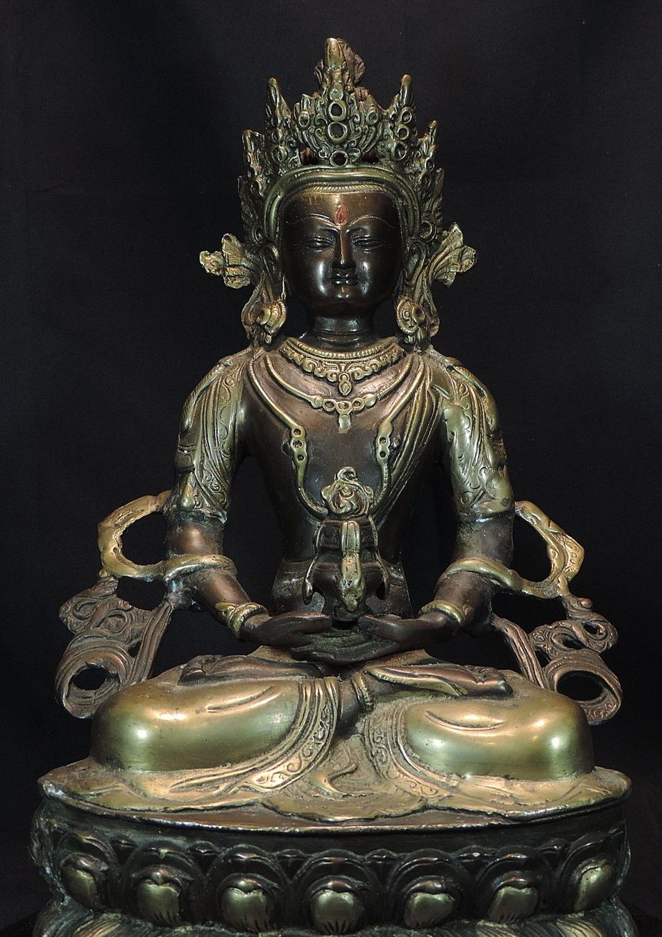 Skulpturen & Statuen: Buddha Figur Bronze, Sitzende Gottheit Nepal – Gebraucht aus Duggingen von roterbambus 4