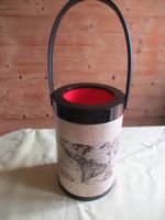 Vintage Flaschenkühler mit Weltkarte Design - Rarität!