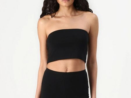 Top bandeau noir Only - Taille M 95% coton bio