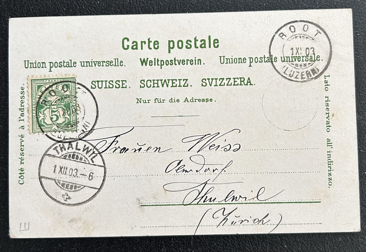 Ansichtskarten: Gruss aus Root Litho  – Gebraucht aus Horw von Tellbub 1