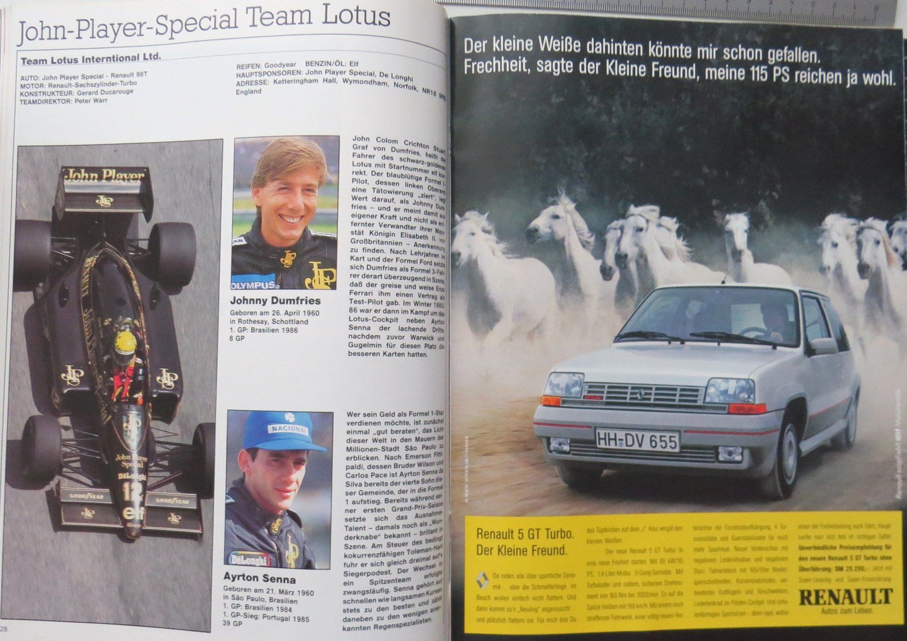 Documenti: Programm Formel 1 in Hockenheim von 1986 inkl. Eintr.karte – Usato da Ettingen venduto da campione_1 1